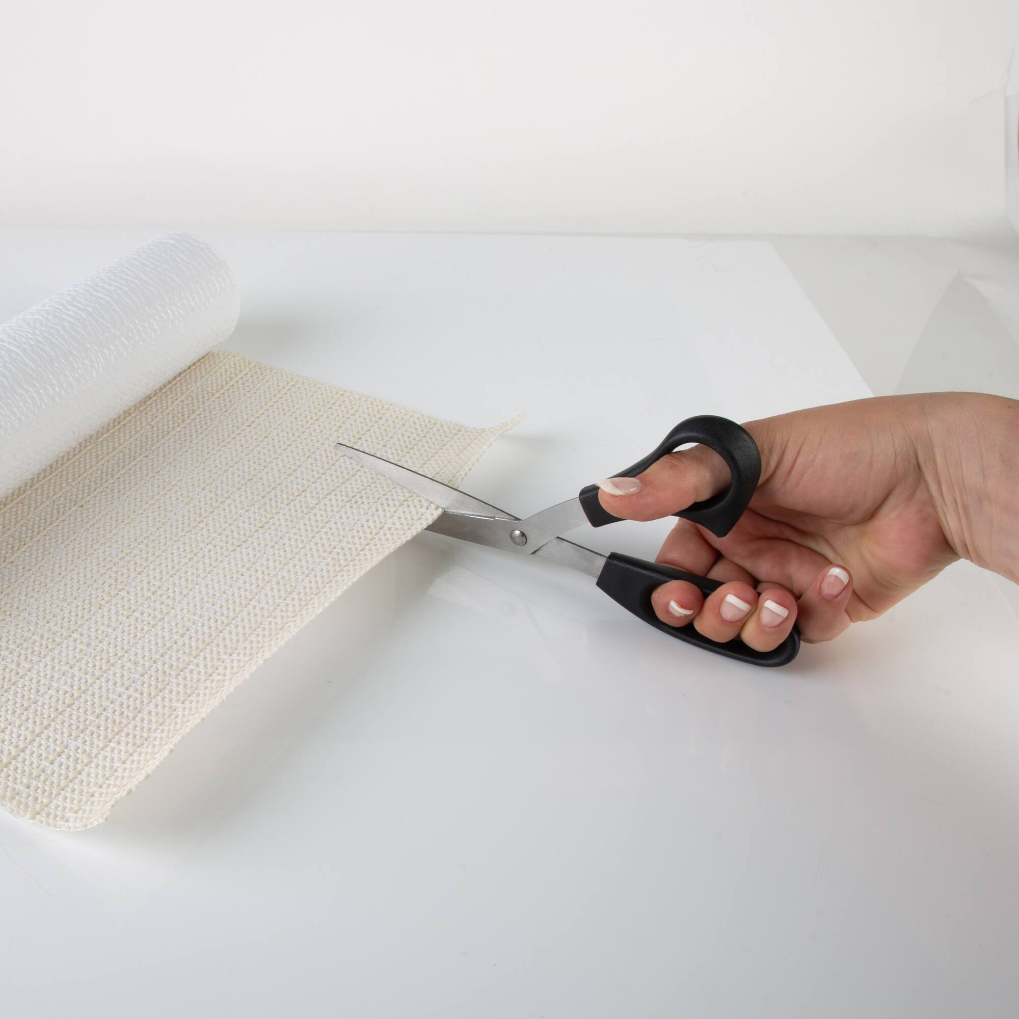 Simplify 10ft. White Smooth Surface Shelf Liner